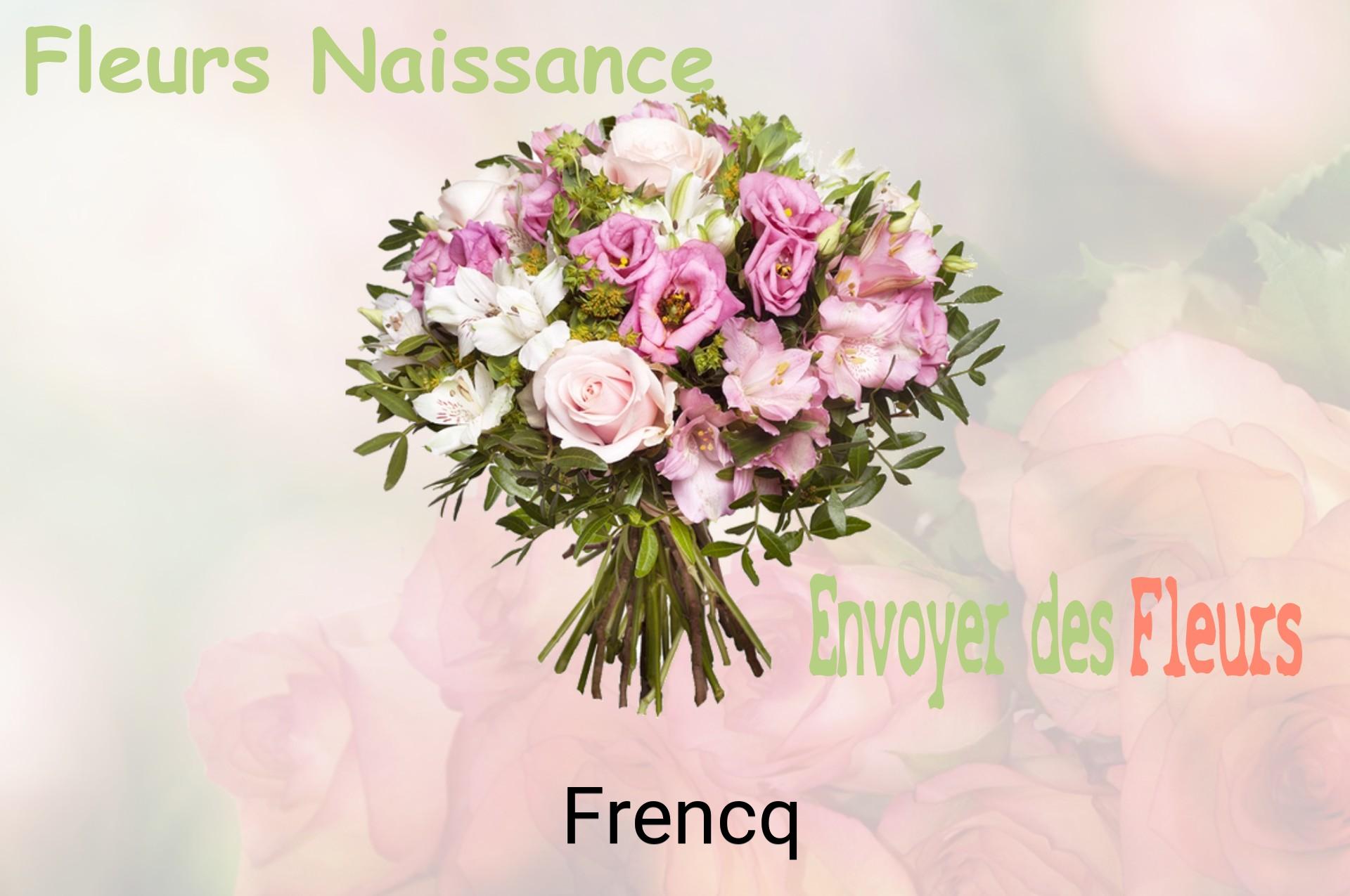 Bouquet de fleurs de naissance livré à Frencq